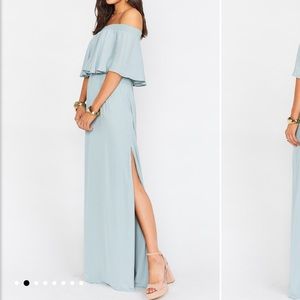 Show Me Your MuMu Hacienda ruffle top Maxi dress S